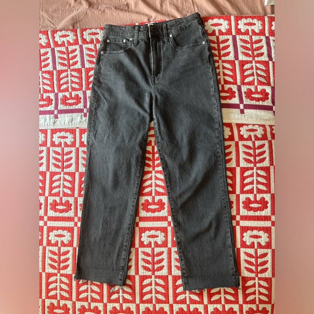Madewell Curvy Perfect Vintage Straight Leg jeans as 29 black